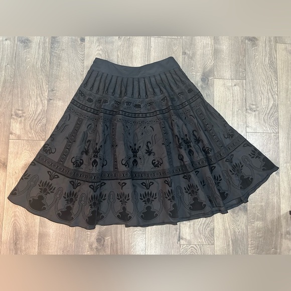 VINTAGE Steilmann Black A-Line Skirt - Picture 1 of 4